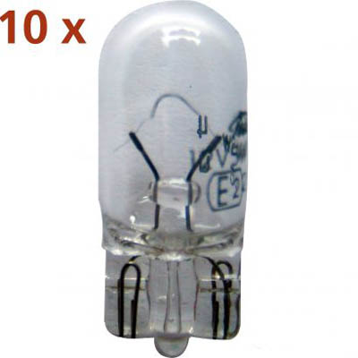 10x 12V W5W 12V 5 Watt Toshiba Auto Signal-Lampe Glas
