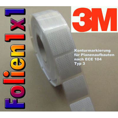50 m x 52 mm (GP: qm=53,08) 3M Konturmarkierung weiss Planen