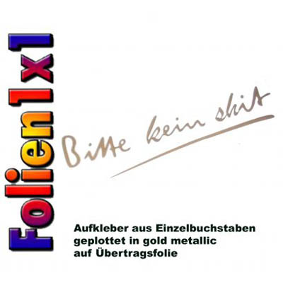 Fun Aufkleber "Bitte kein shit" Sticker wetterfeste Einzelbuchst