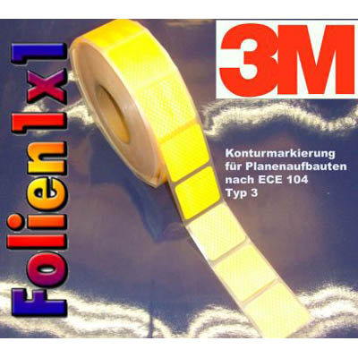 50 m x 52 mm 3M Konturmarkierung gelb fr Planen sequentiert