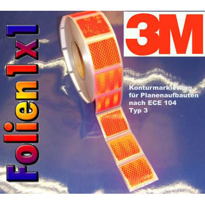 50 m x 52 mm (GP: qm=53,08) 3M Konturmarkierung rot Planen