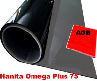 Hanita Auto Tönungsfolie Omega Plus 75 schwarz VLT 24 % mit ABG 76 cm x 30,5 lfm