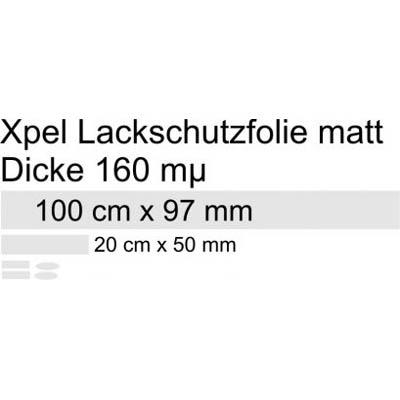 E-Bike und MTB Protect 160 Set  Lackschutzfolie Xpel matt transparent Fahrrad Kettenschutz