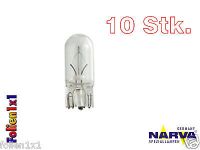10 x 12V NARVA 17097 12V 3 Watt Auto Lampe Glassockel