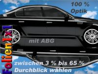Undercover Auto Tönungsfolien tiefschwarz 95% 300 x 76cm mit ABG