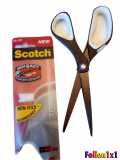 3M Scotch Schere 20 cm Titanium Antihaft Klingen, 4x hrter als Edelstahl